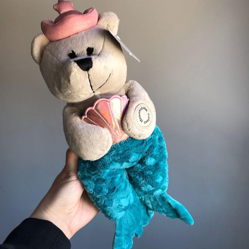 Starbucks Japan Mermaid Bearista Siren with pink shell 2022 Anniversary